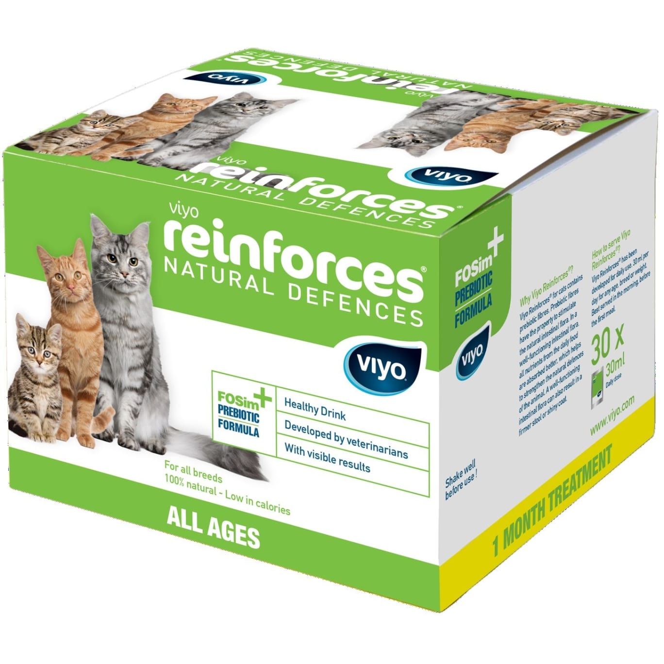 Viyo Reinforces For Cats All Ages 7 x 30ml, Viyo Reinforces - Supliment ...